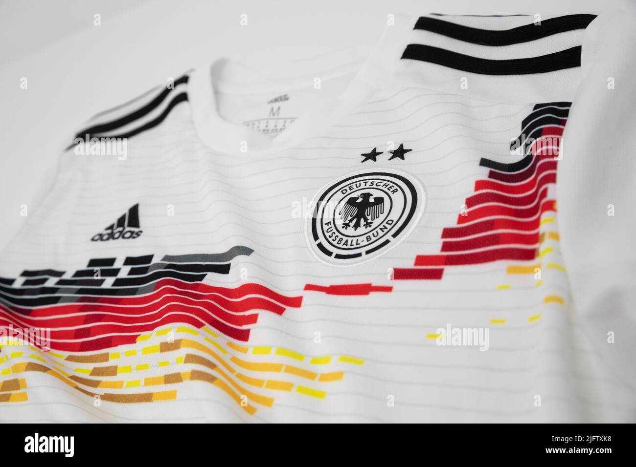 Deutschland Heimfußballtrikot für Damen Stockfoto