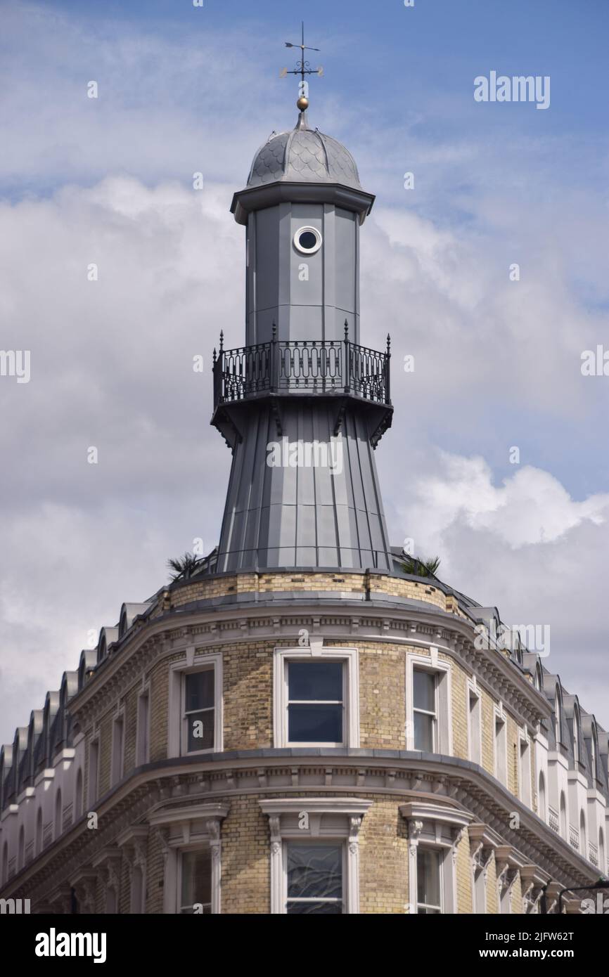 King's Cross Lighthouse, London, Großbritannien. 25.. Juni 2022. Stockfoto