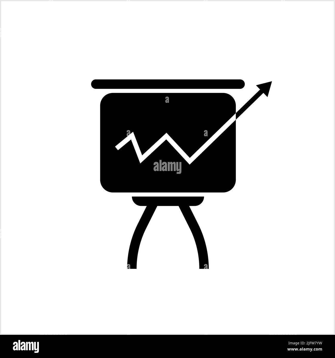 Diagramm Board Symbol Vektor Kunst Illustration Stock Vektor