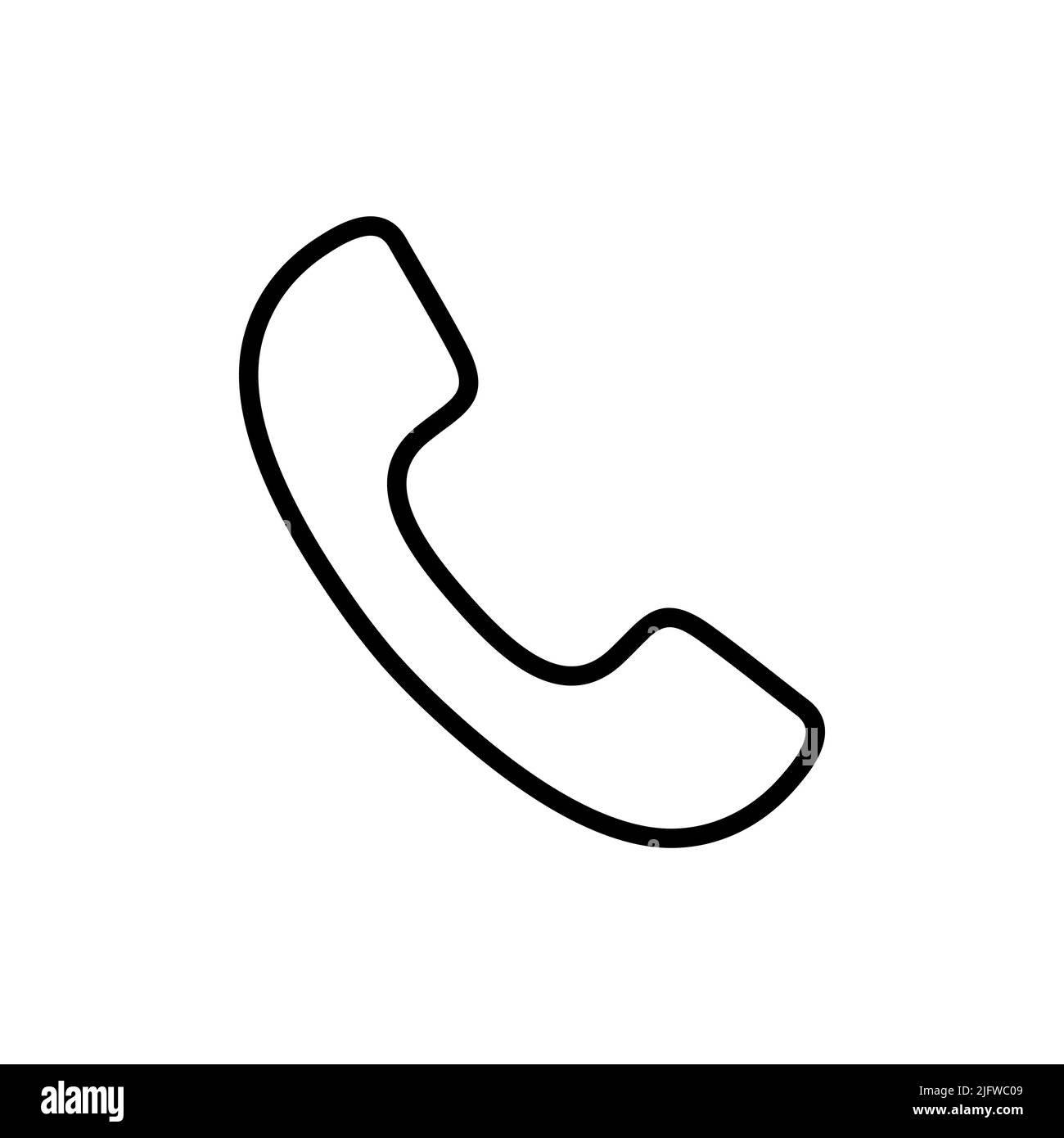 Symbol für Telefonleitung einfaches Design Stock Vektor