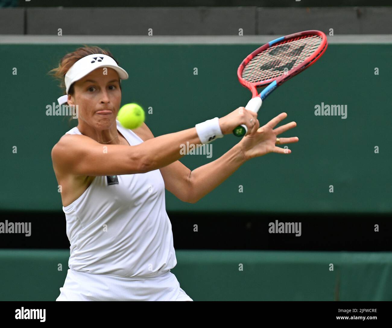 London, Gbr. 05.. Juli 2022. London Wimbledon Championships Day 05/07/2022 Tatijana Maria (GER) gewinnt Viertelfinalspiel am Court 1 gegen Landsmann Jule Niemeier Credit: Roger Parker/Alamy Live News Stockfoto