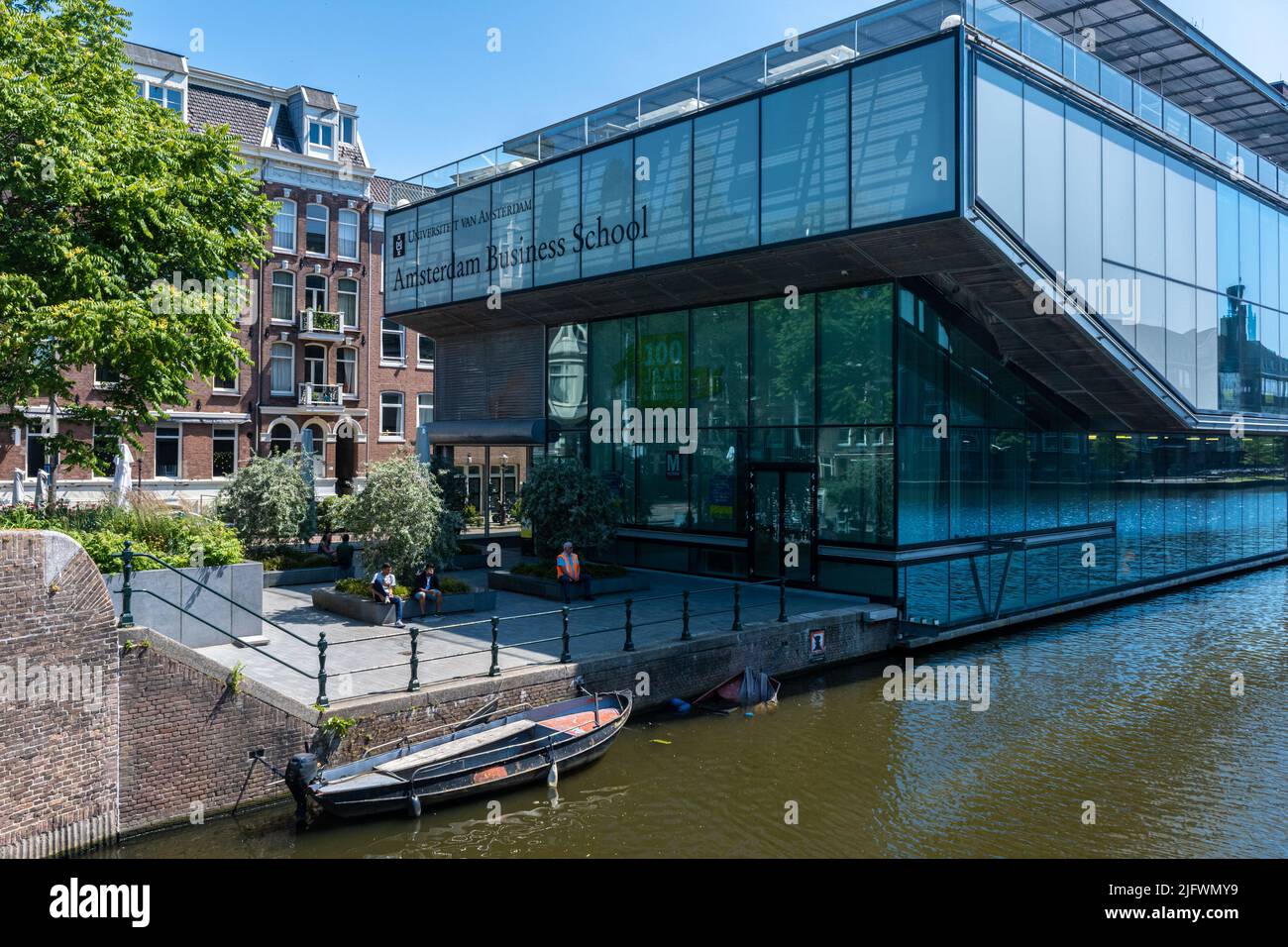 Amsterdam, Niederlande - 23. Juni 2022: Amsterdam Business School Stockfoto