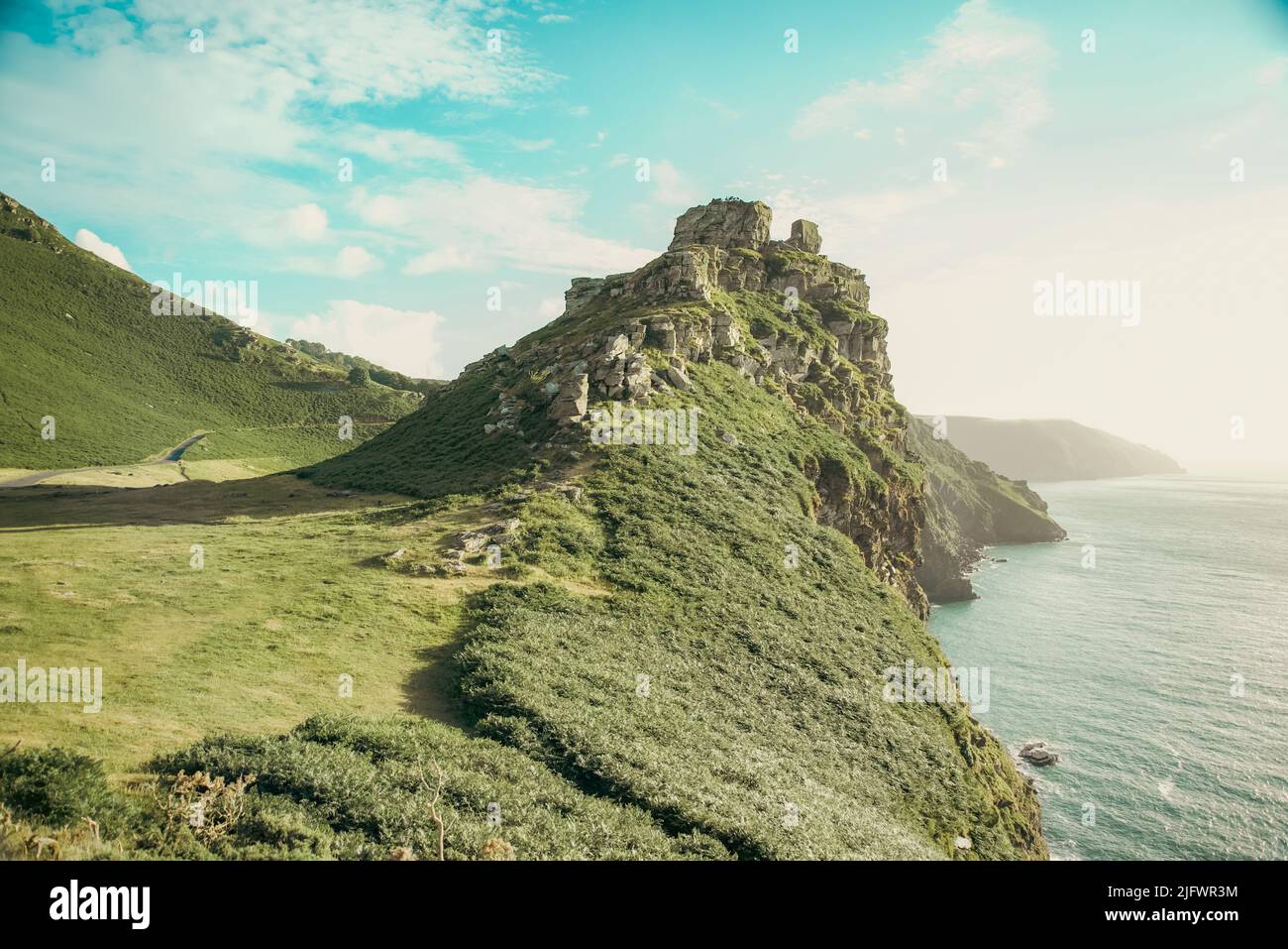 Valley of the Rocks, Großbritannien, landschaftlich schöner Blick auf die Küste Stockfoto