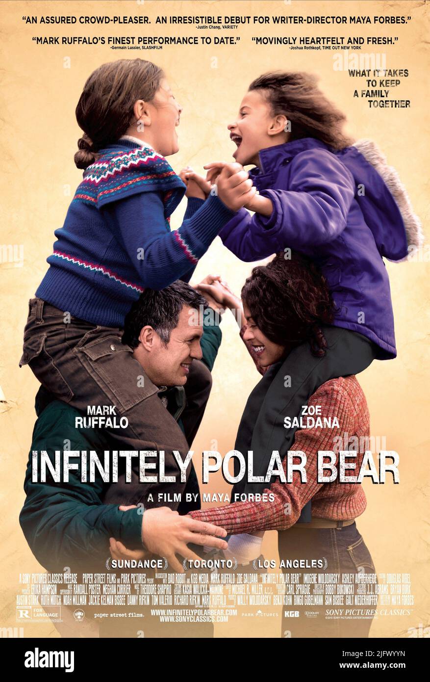 MARK RUFFALO, Zoe Saldana, Plakat, stufenlos POLAR BEAR, 2014 Stockfoto