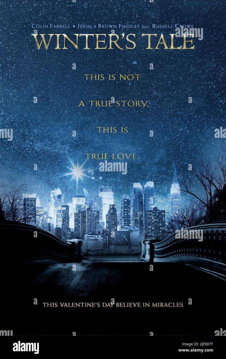 NEW YORK WINTER POSTER, WINTER'S TALE, 2014 Stockfoto