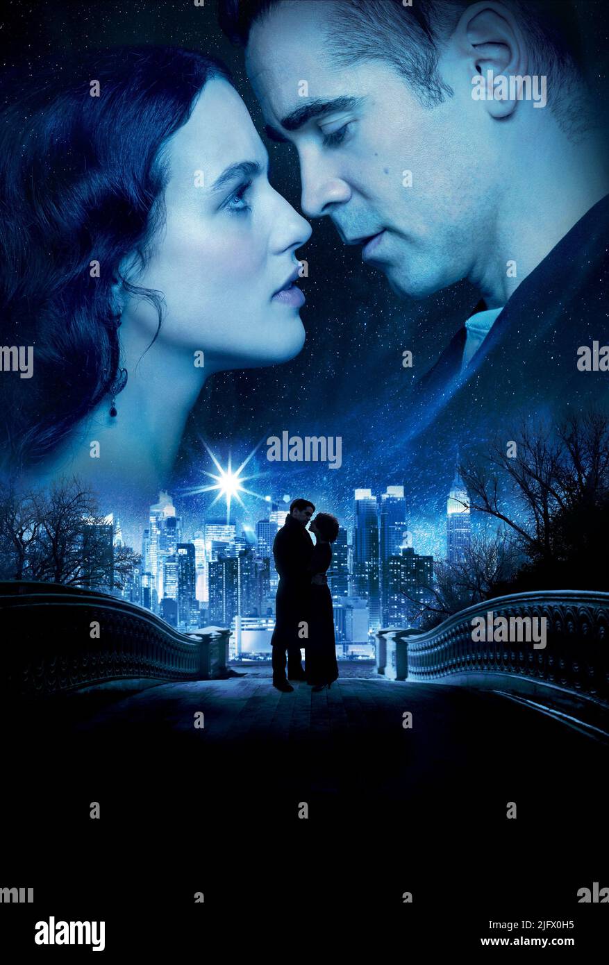JESSICA BRAUN FINDLAY, COLIN FARRELL FILM POSTER, Winter's Tale, 2014 Stockfoto
