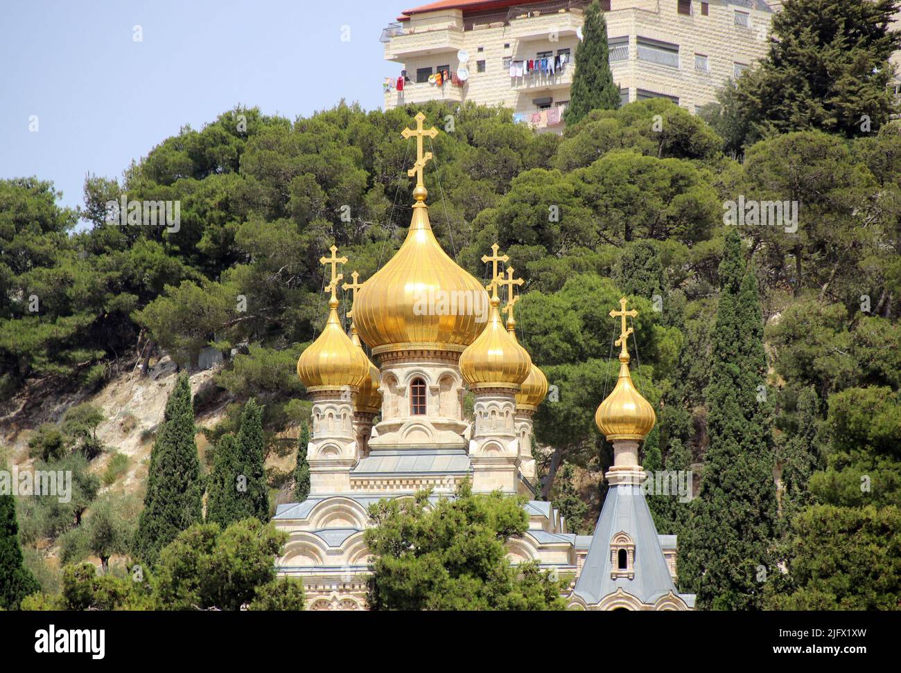 Jerusalem: Russisch-orthodoxe Kirche der Maria Magdalena Stockfoto