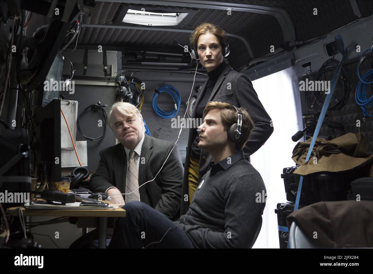 PHILIP Seymour Hoffman, VICKY KRIEPS, Daniel Brühl, der MEISTGESUCHTE MANN, 2014 Stockfoto