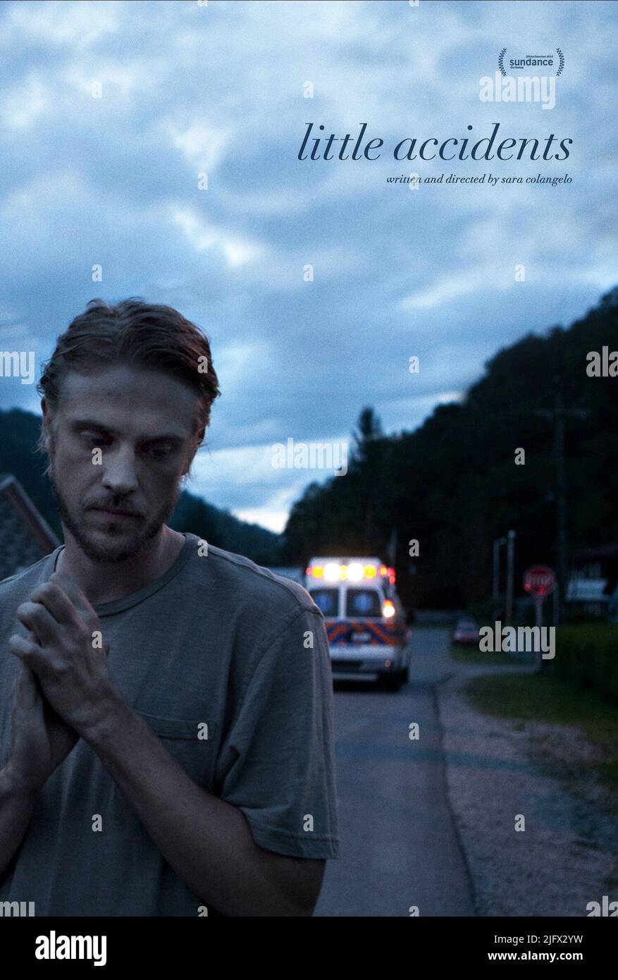 BOYD HOLBROOK POSTER, KLEINE UNFÄLLE, 2014 Stockfoto