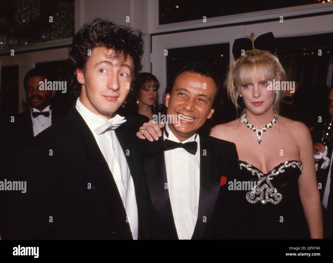 Julian Lennon, Bijan und Katie Wagner am 20. März 1987 Quelle: Ralph Dominguez/MediaPunch Stockfoto