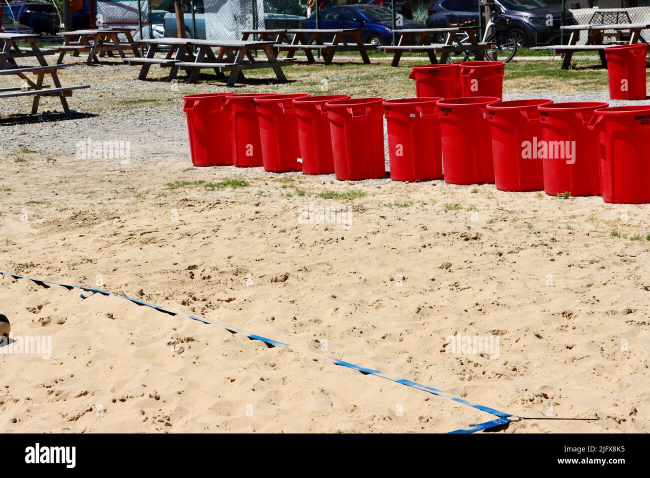 Park im Mai 2022 auf der Westseite von Cleveland, Ohio Stockfoto