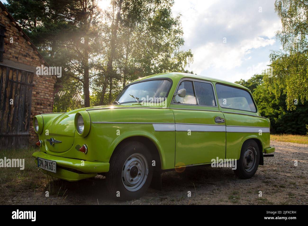 Bali gelber Trabant 600 Stockfoto