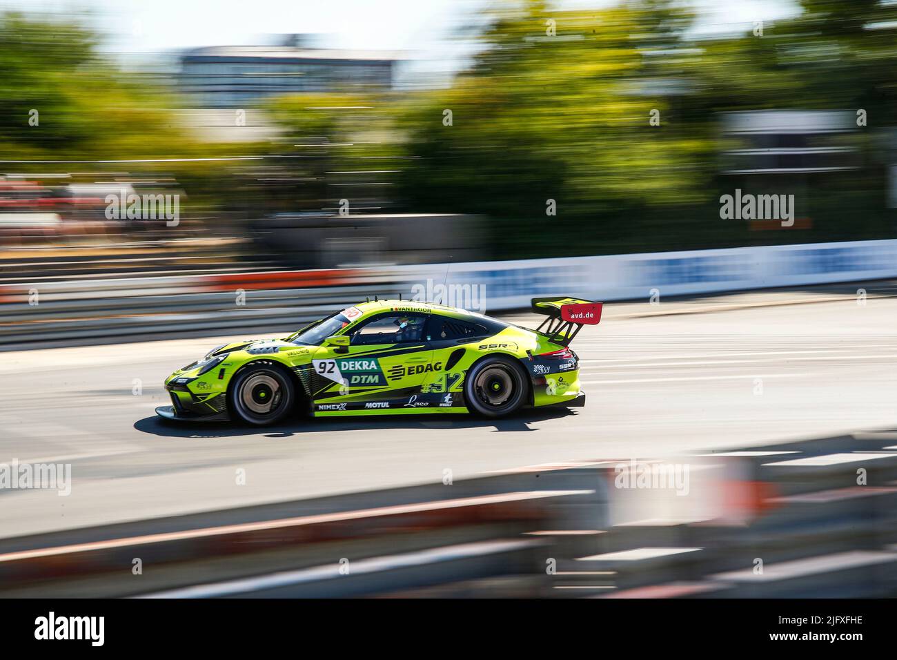 Nürnberg, Deutschland. 03.. Juli 2022. Nürnberg: DTM Norisring 2022 am 3. Juli 2022, (Foto: Hoch zwei) Porsche 911 GT3 R, SSR Performance (#92). Laurens Vanthoor (B) Quelle: dpa/Alamy Live News Stockfoto