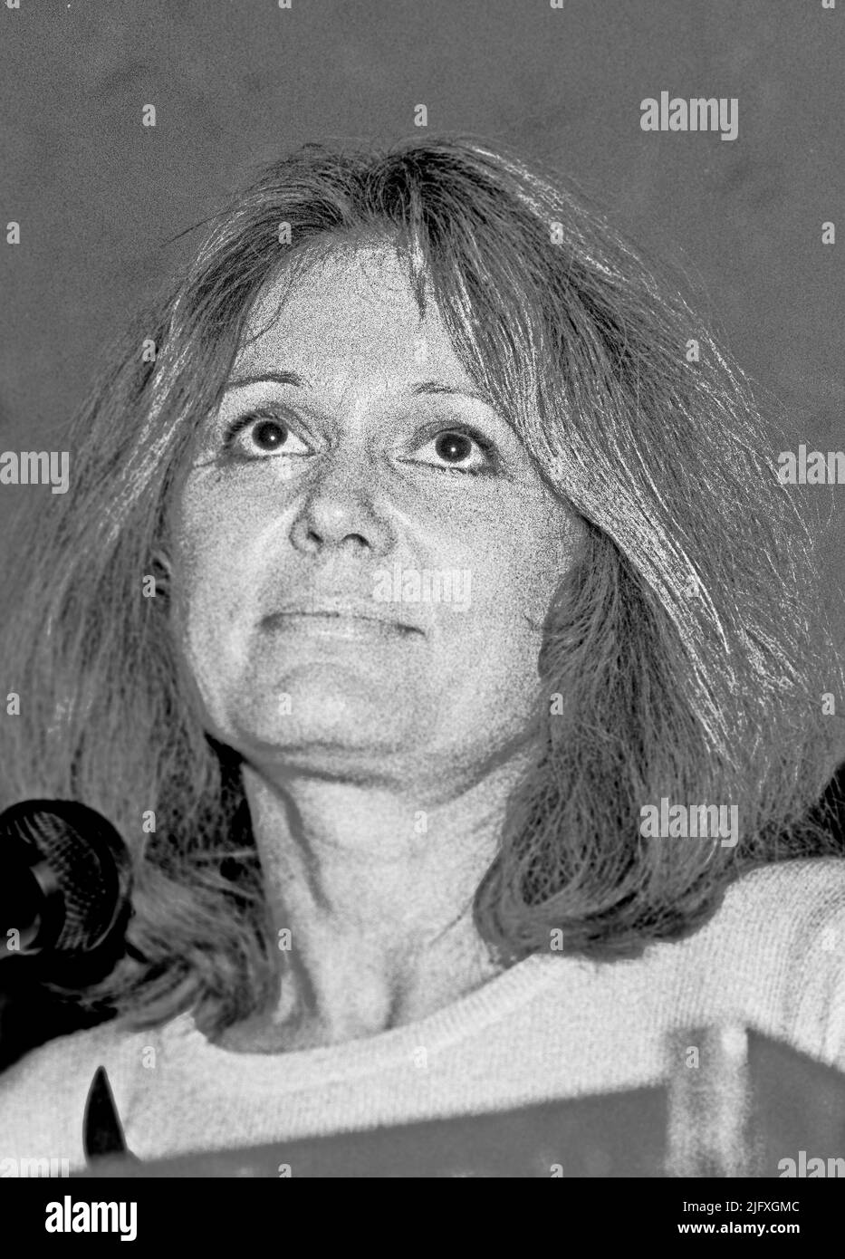 Gloria Steinem spricht auf einer ERA-Konferenz in San Francisco 1980s Stockfoto
