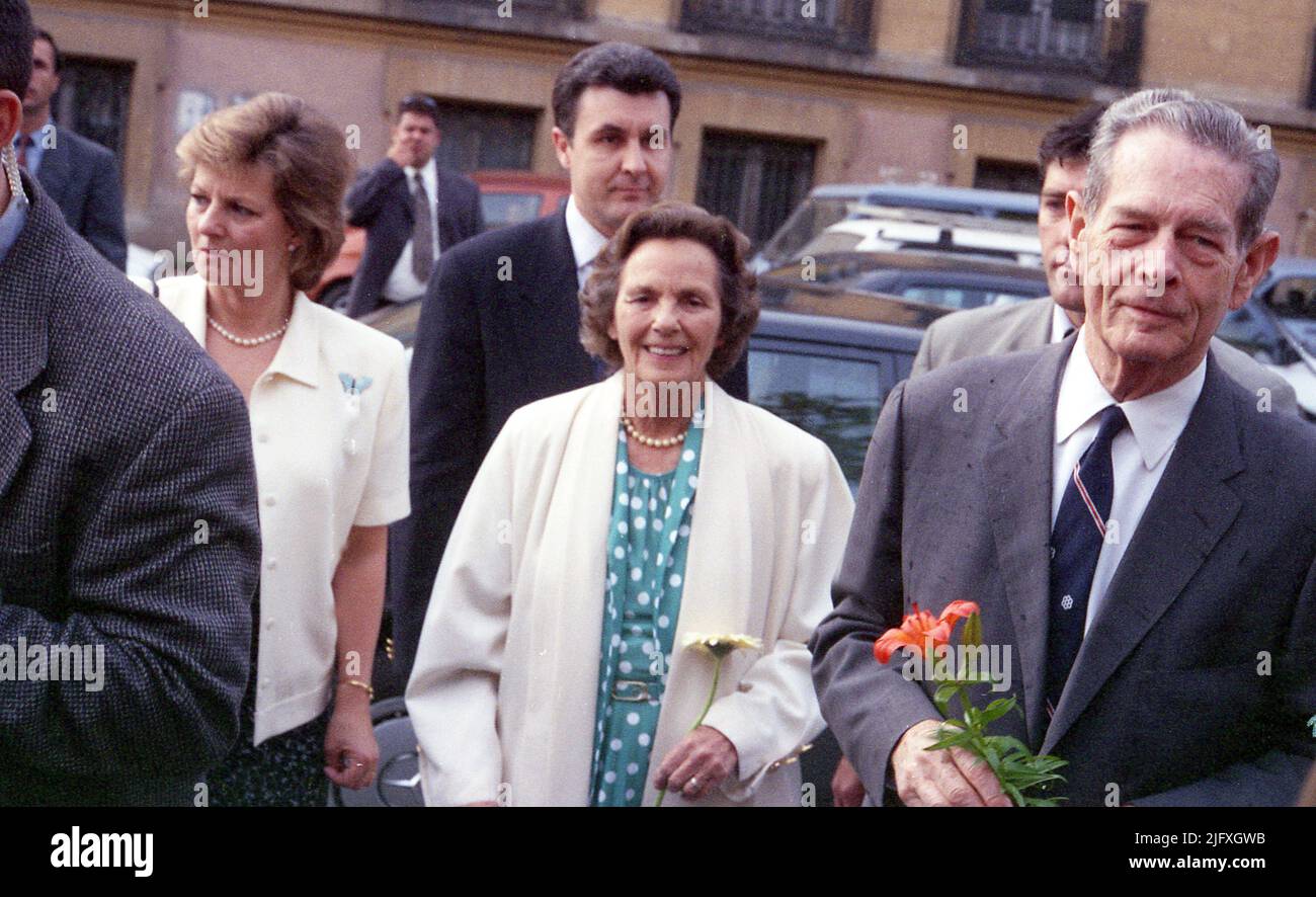 Die rumänische Königsfamilie in Los Angeles, CA, USA, Januar 1988 ...