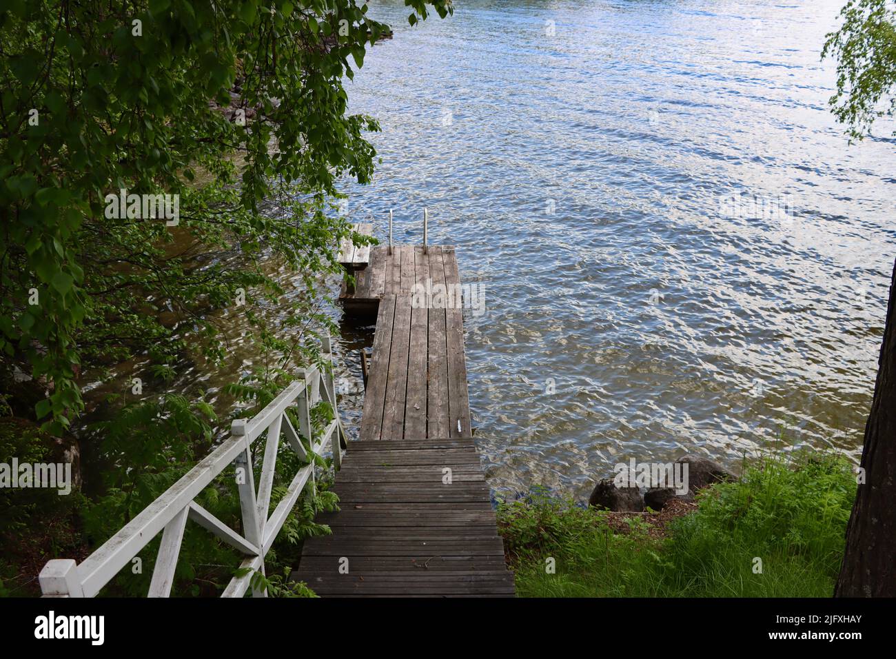 Pyhäjärvi See, Uukuniemi in Ostfinnland im Juni 2022 Stockfotografie