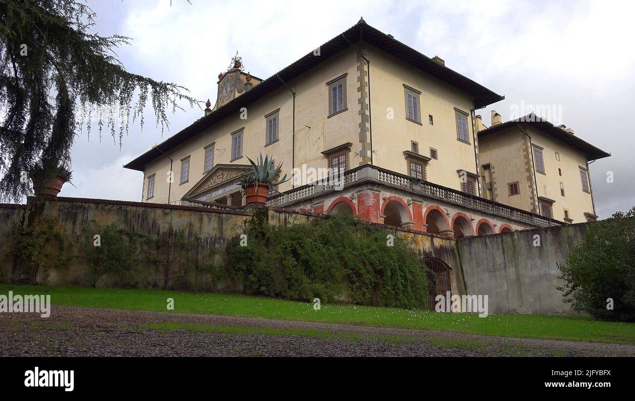 Villa Medicea von Poggio a Caiano genannt Villa Ambra Stockfoto