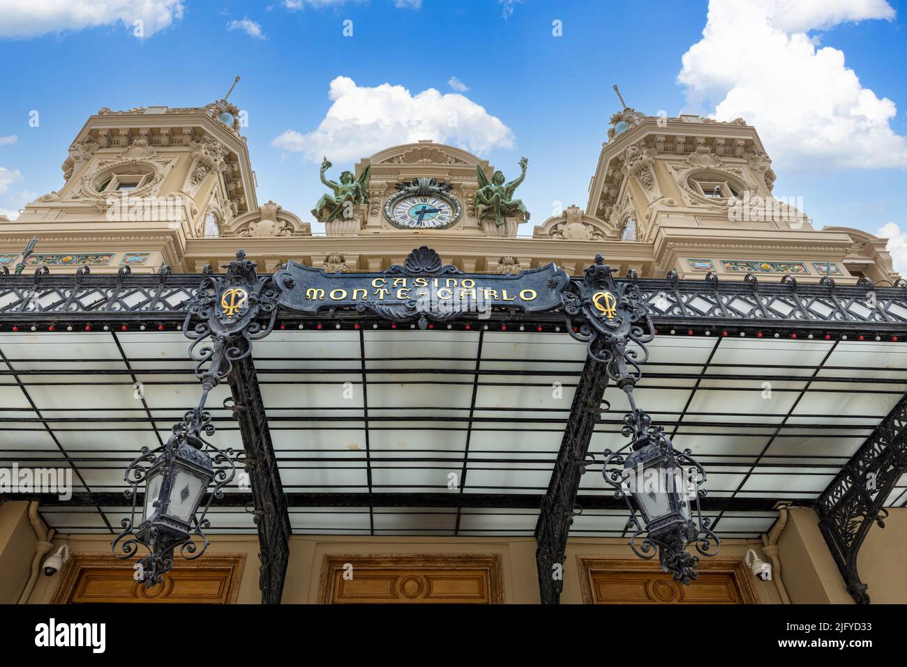 Frankreich, Französische Riviera, Monte Carlo Casino, ein Spiel- und Unterhaltungskomplex in Monaco. Stockfoto