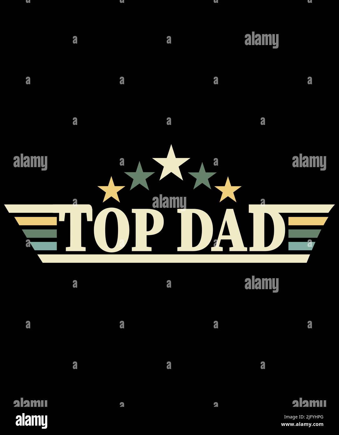 Dad T-Shirt Designs, Daddy/Father/Papa T-Shirt Design, Vatertag T-Shirt Geschenk für Dad, Custom Dad T-Shirt Design Druckvorlage Stock Vektor