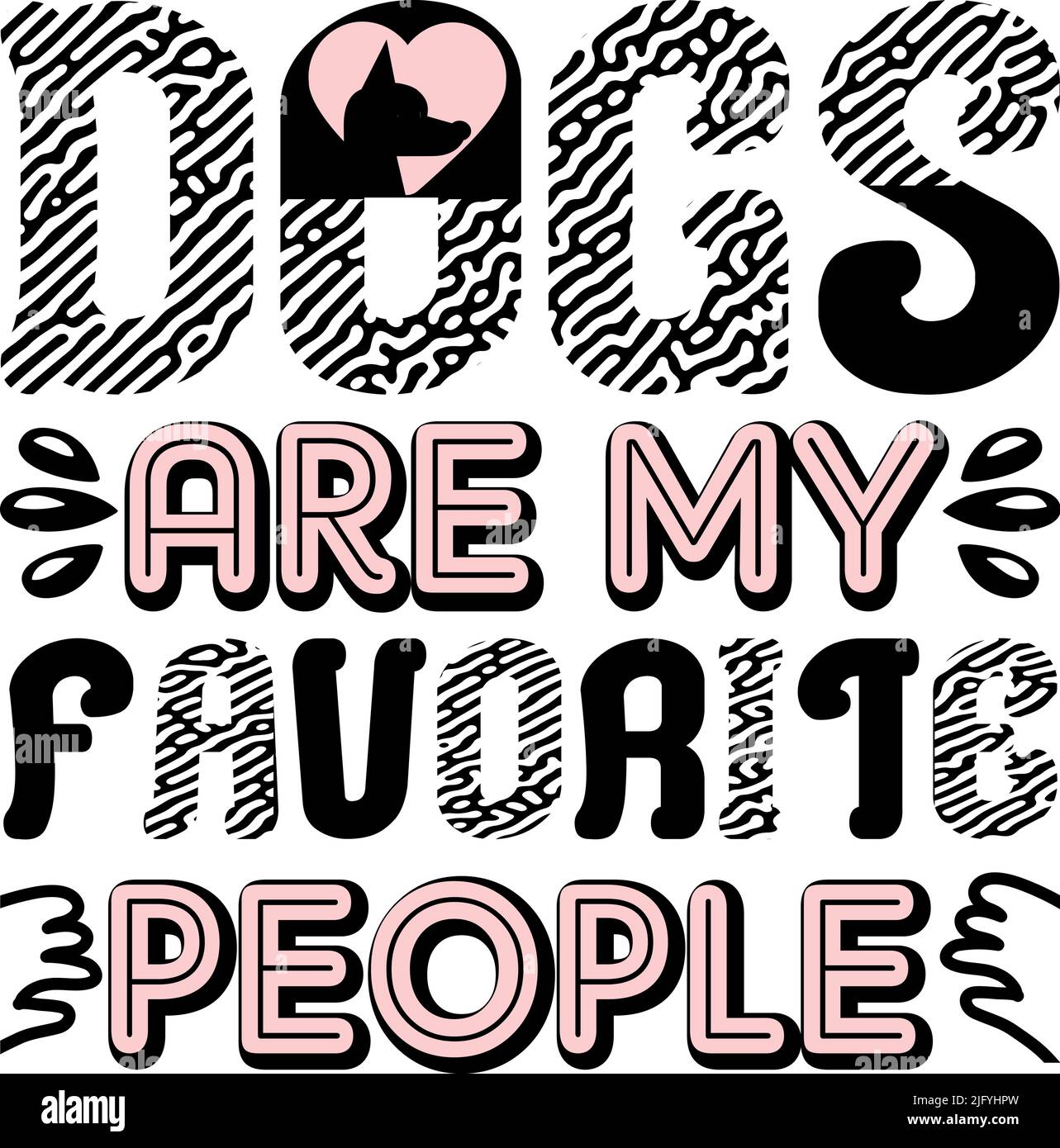 Hunde-T-Shirt-Design, Typografie Hunde-Shirts Idee, Unisex Hunde-T-Shirt-Print Bekleidung Stock Vektor