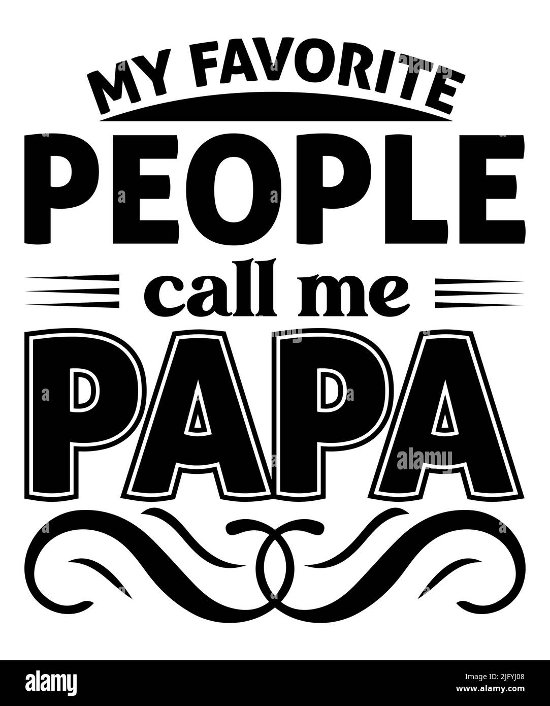 Dad T-Shirt Designs, Daddy/Father/Papa T-Shirt Design, Vatertag T-Shirt Geschenk für Dad, Custom Dad T-Shirt Design Druckvorlage Stock Vektor