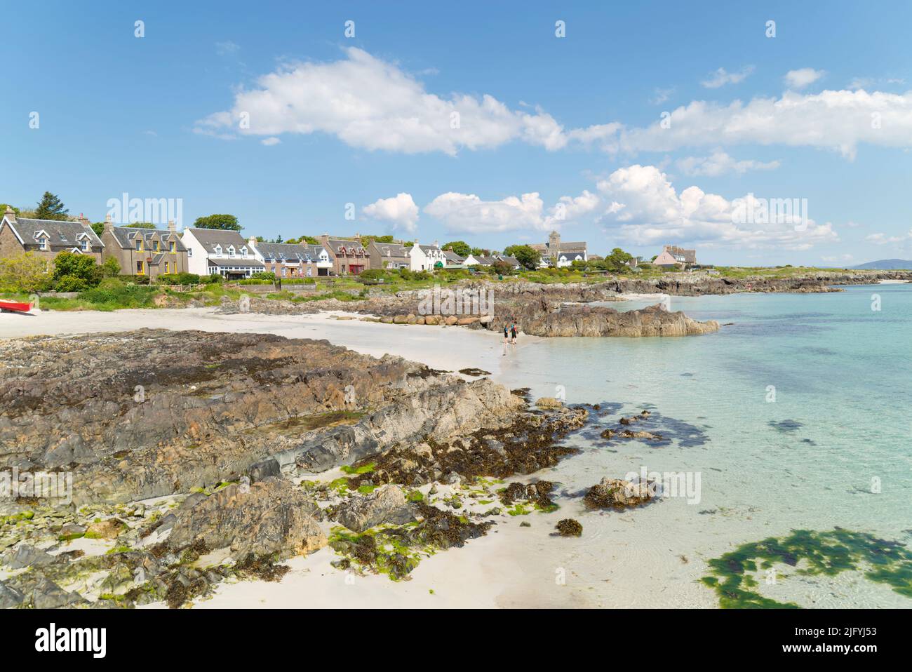 Dorf Baile Mor, Insel Iona, Innere Hebriden Stockfoto