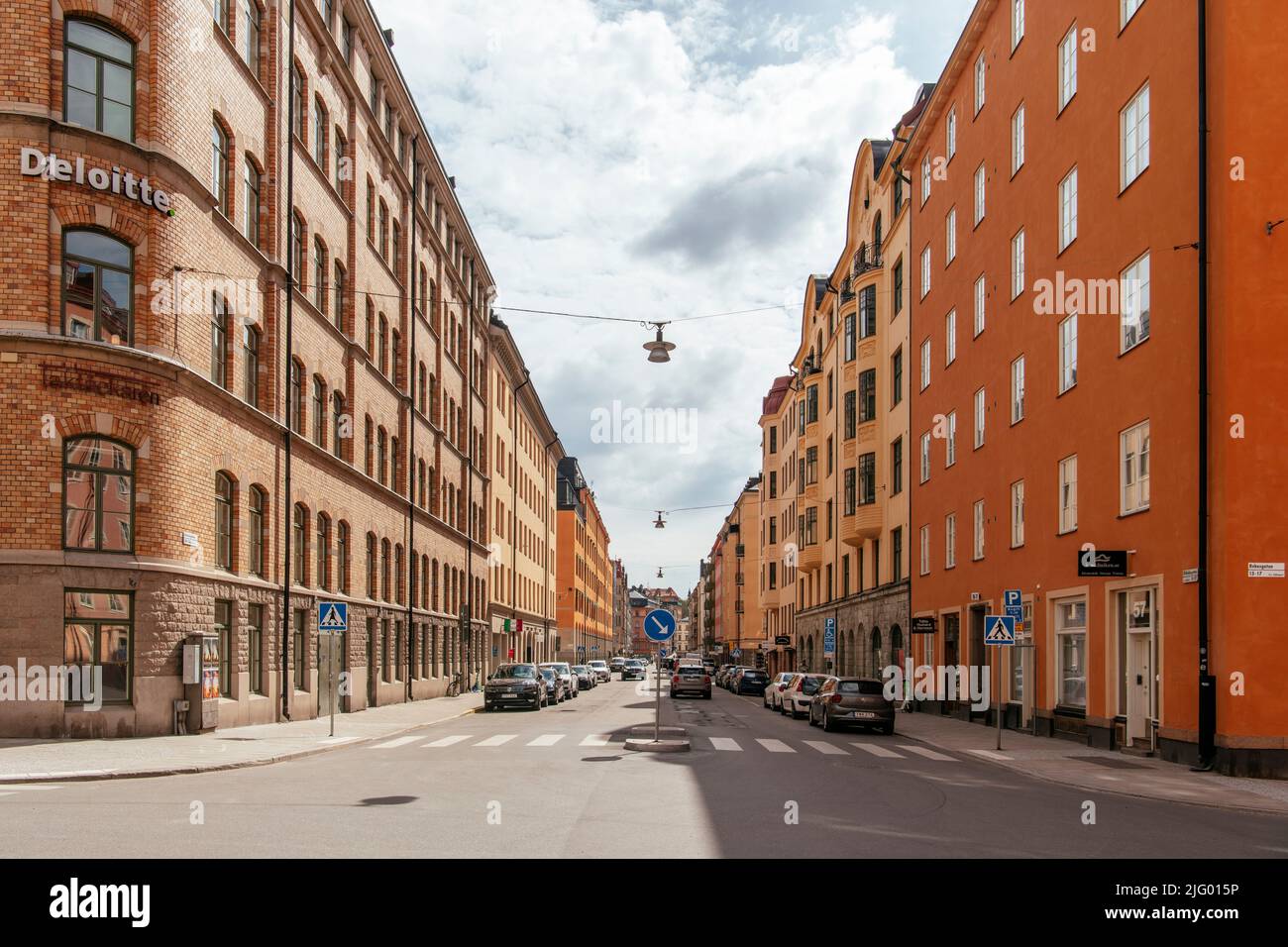 Architektur in Norrmalm, Stockholm, Sodermanland und Uppland, Schweden, Skandinavien, Europa Stockfoto