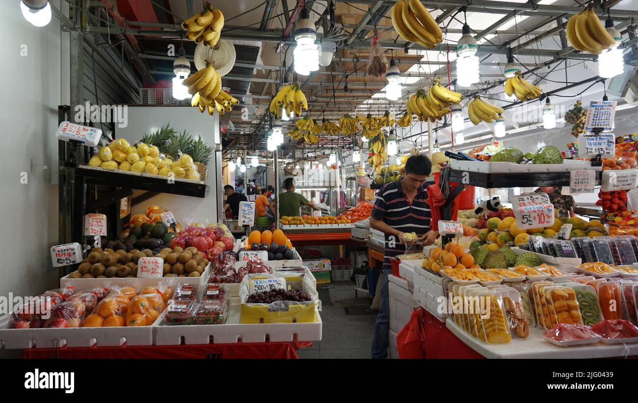 Ein vielseitiger, farbenfroher Weg zu guter Gesundheit. Stockfoto