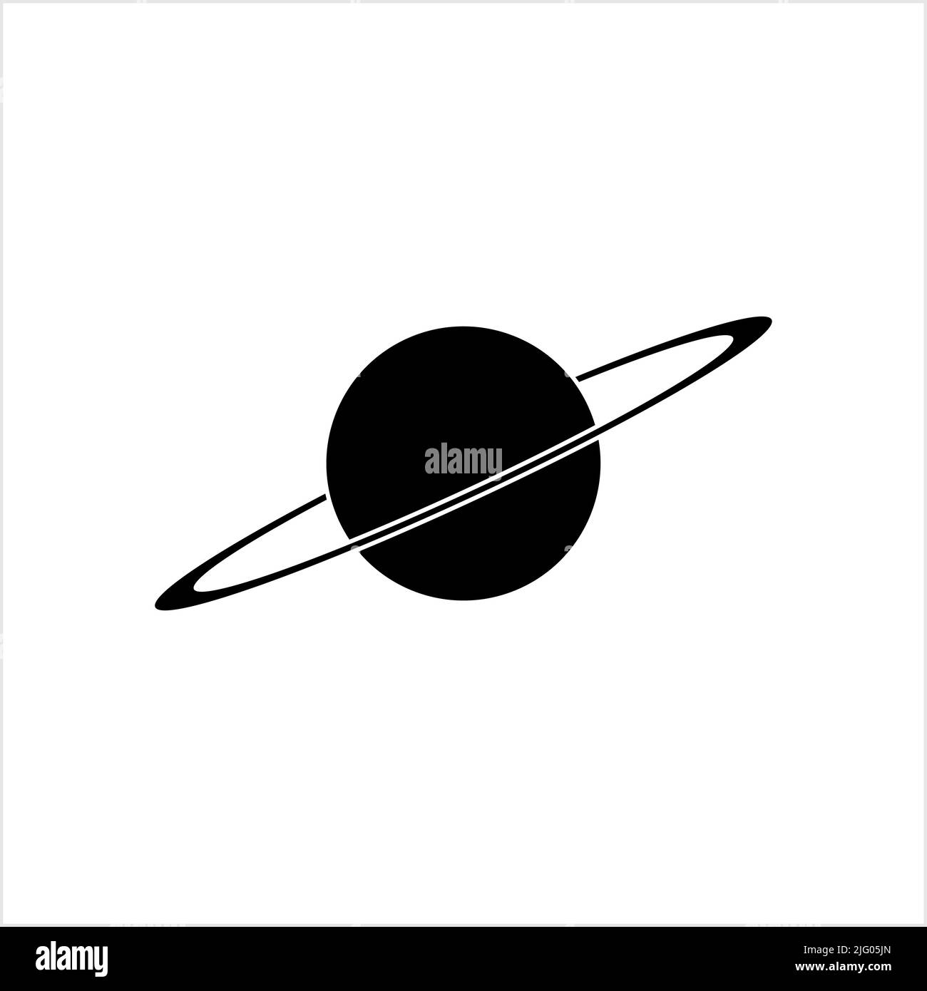 Planetensymbol, Astronomisches Körpersymbol Vektorgrafik Stock Vektor