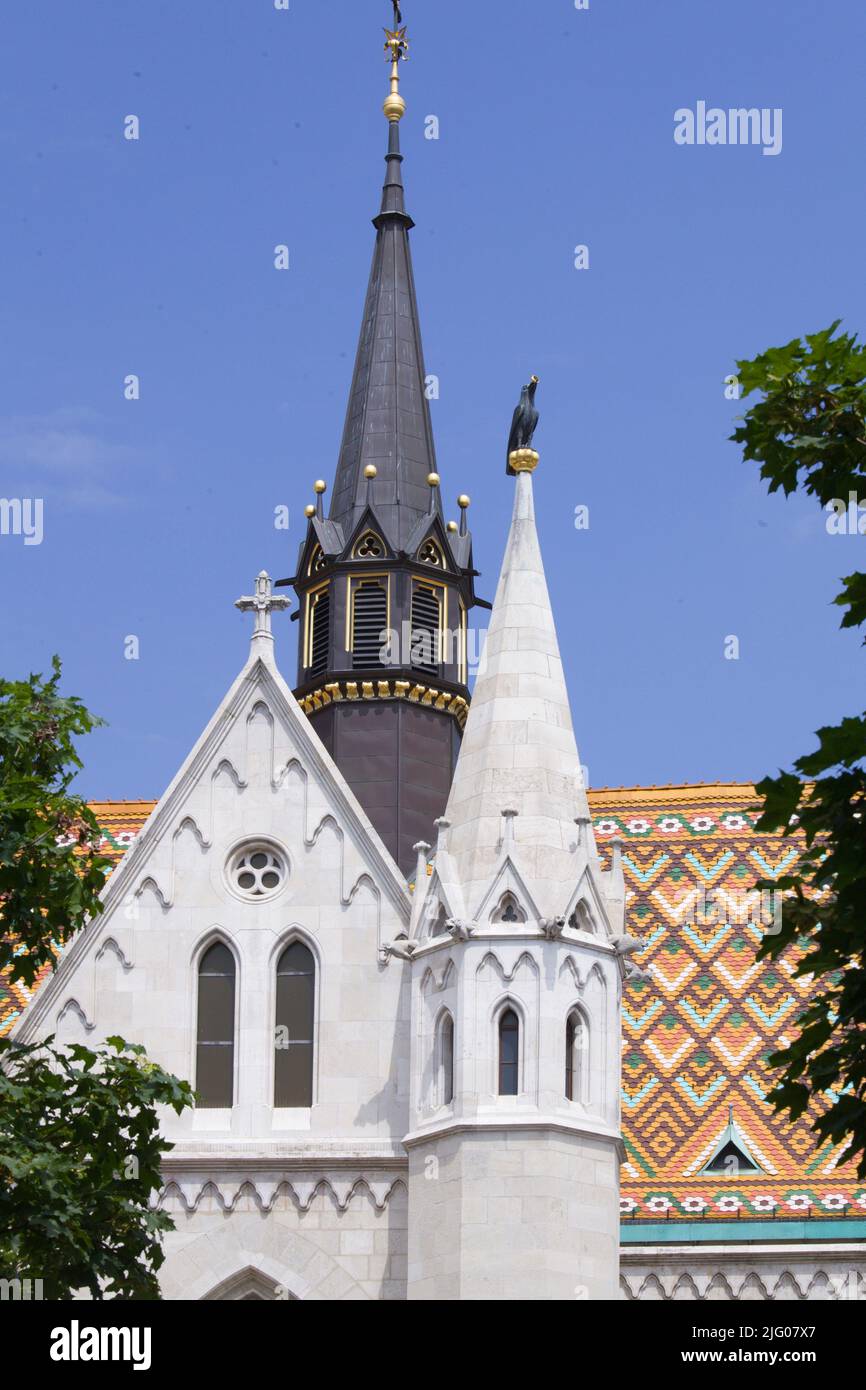 Ungarn, Budapest, Matthiaskirche, Mátyás Templom, Stockfoto