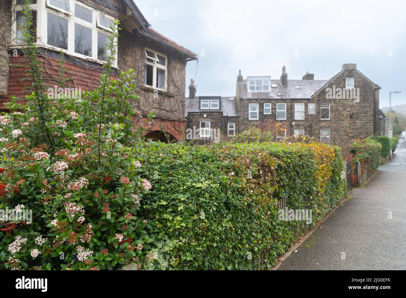 Ilkley ist ein Kurort und eine Bürgergemeinde in der Stadt Bradford in West Yorkshire, in Nordengland Stockfoto