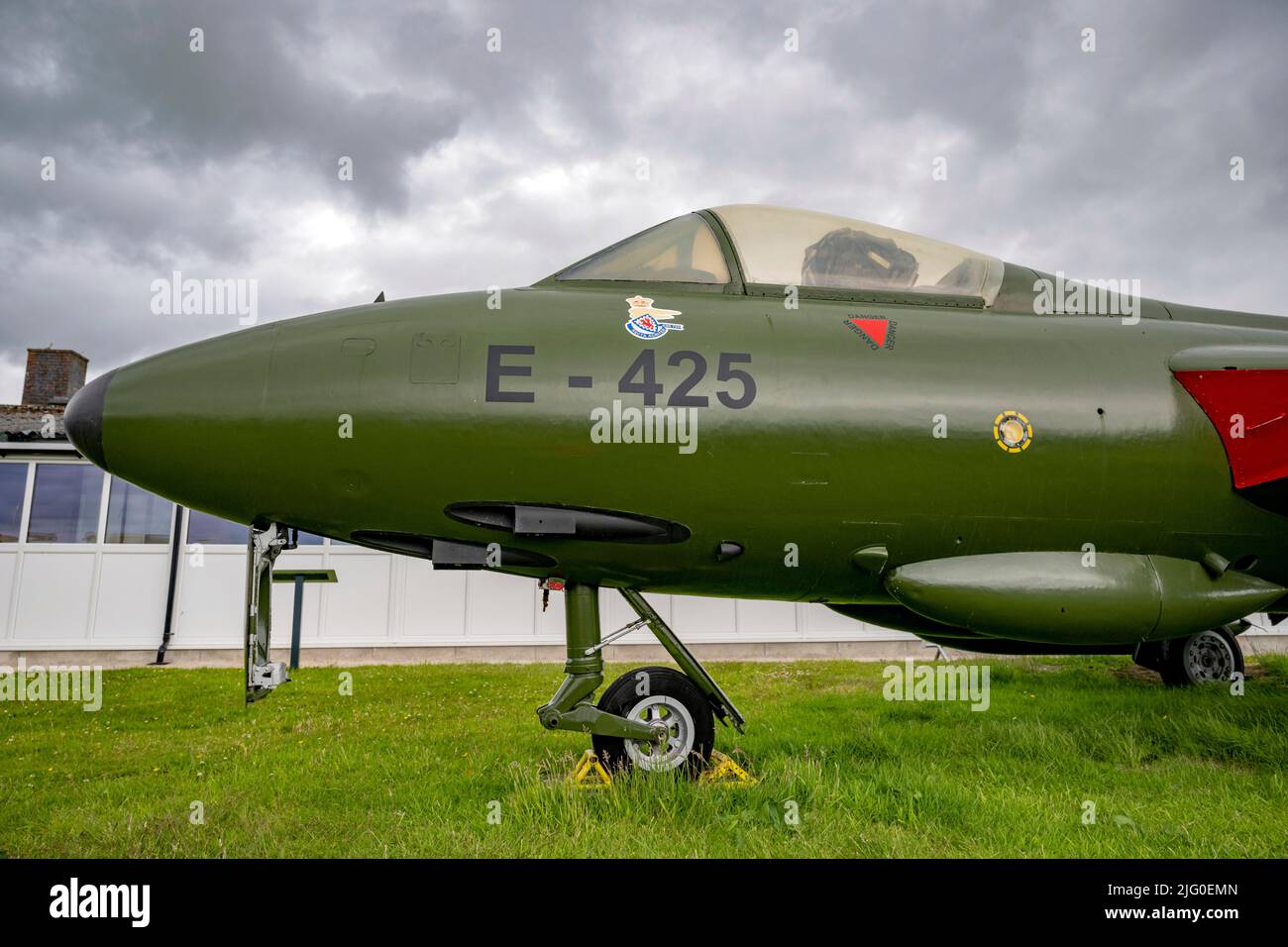 Hawker F.51 E-245 im Solway Aviation Museum Stockfoto