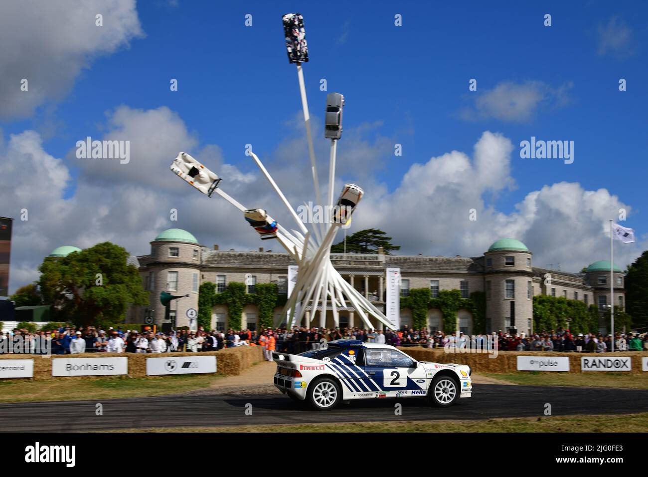 Lars Zander, Ford RS200, 40 Jahre Gruppe B, Rally Cars, Goodwood Festival of Speed, The Innovators - Masterminds of Motorsport, Juni 2022, Goodwood Stockfoto