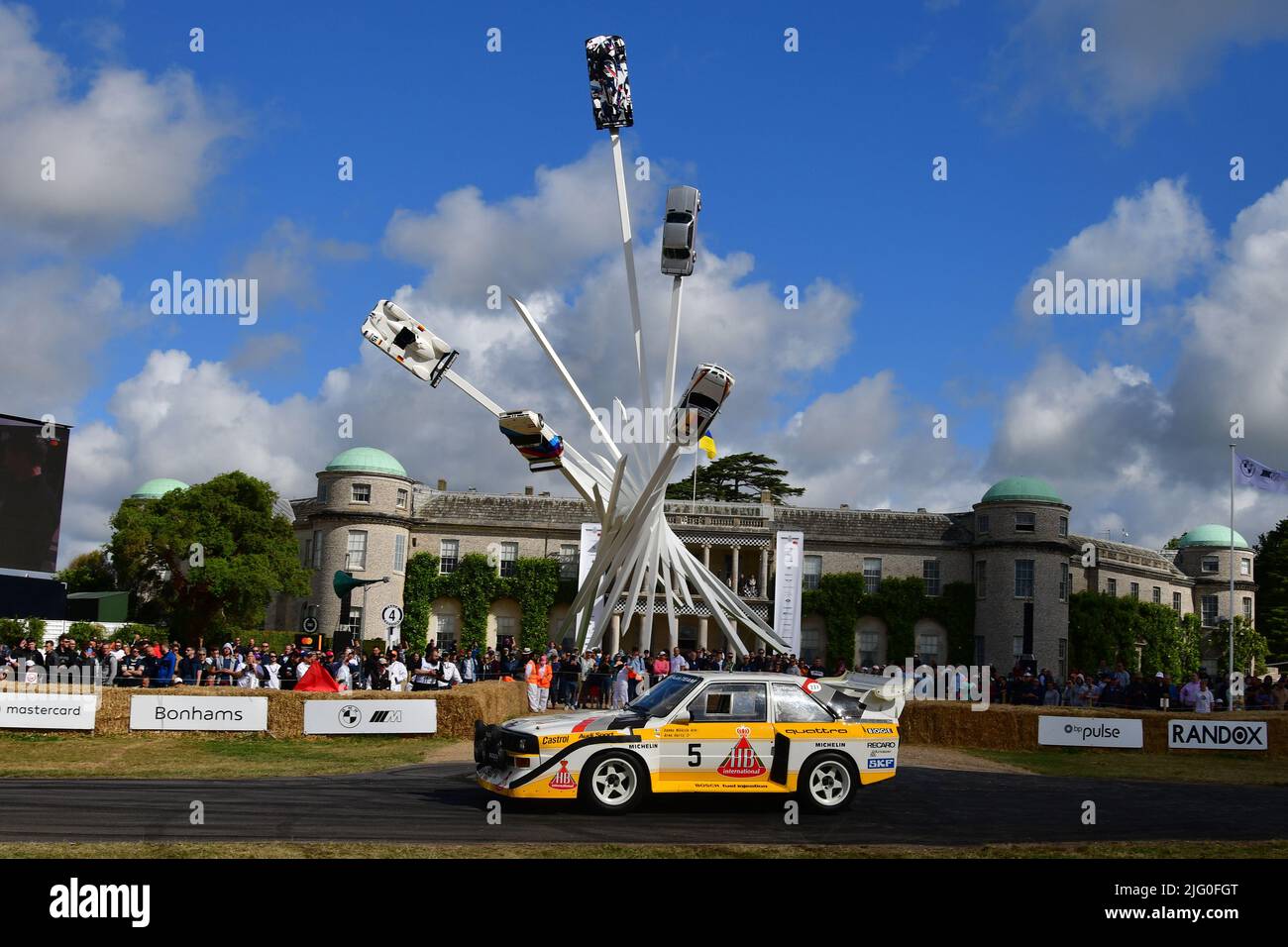 James Rimmer, Audi Quattro S1 E2, 40 Jahre Gruppe B, Rally Cars, Goodwood Festival of Speed, The Innovators - Masterminds of Motorsport, Juni 2022, Stockfoto