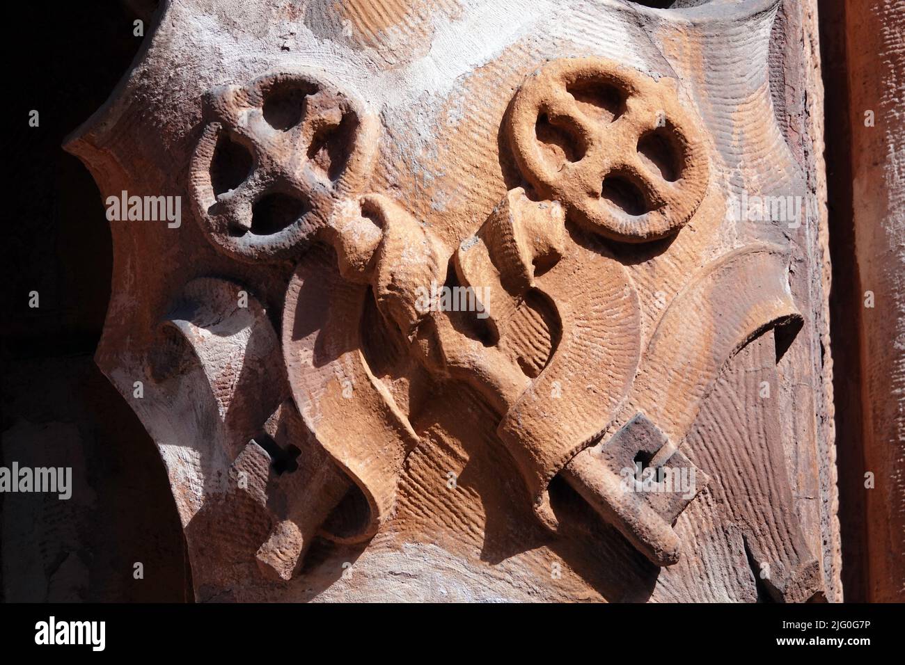 Kiew, Ukraine 13. März 2020: Kirche des heiligen Nikolaus in der Stadt Kiew, die sich in Restaurierung befindet Stockfoto