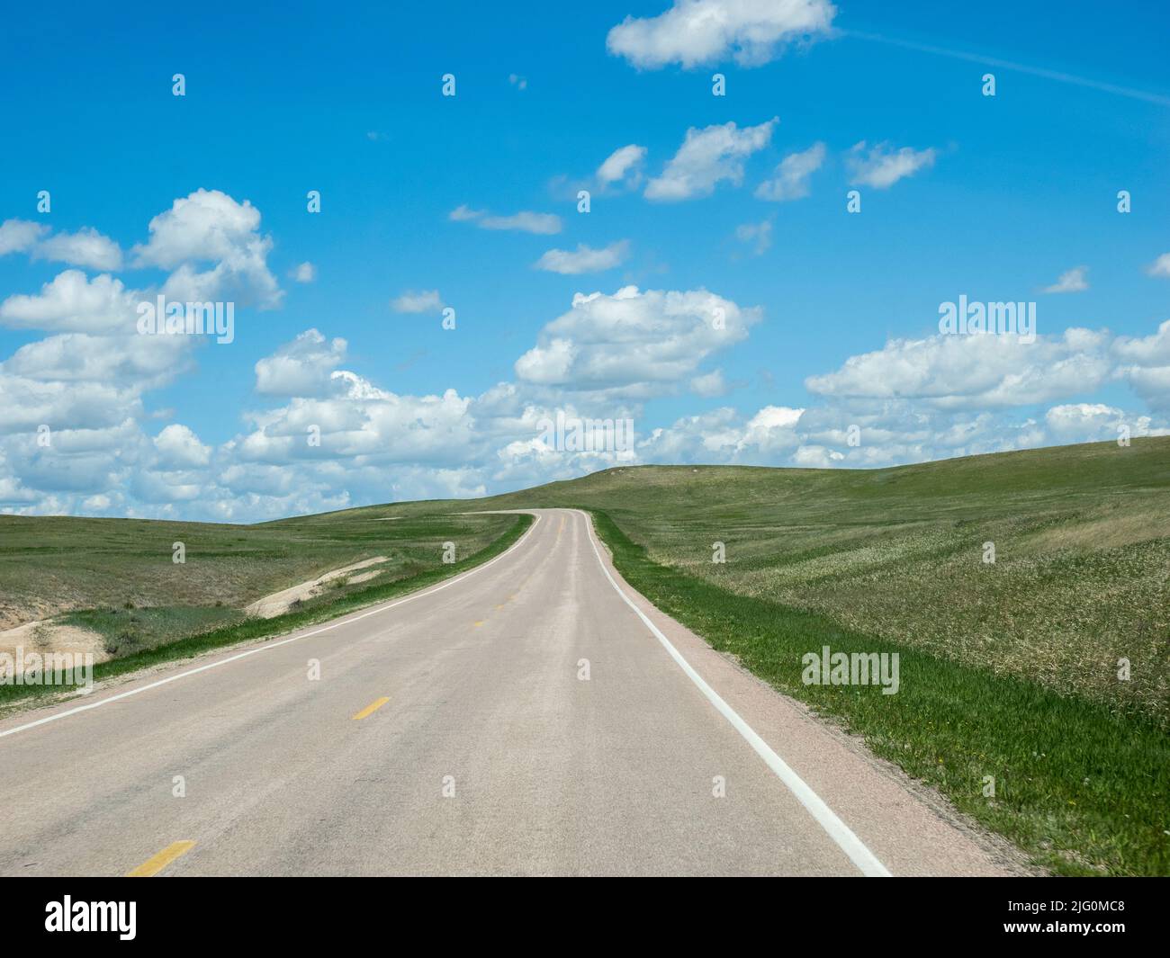 Badlands Loop Road im Badlands National Park in South Dakota, USA Stockfoto
