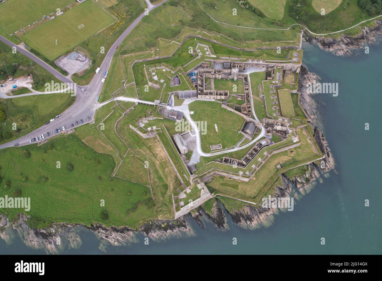 Charles Fort Kinsale Irland Drohne Luftaufnahme Stockfoto