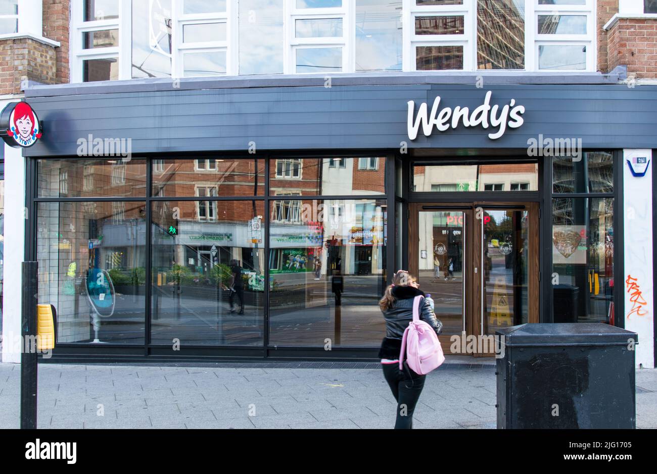 Wendy's Laden in Croydon Stockfoto