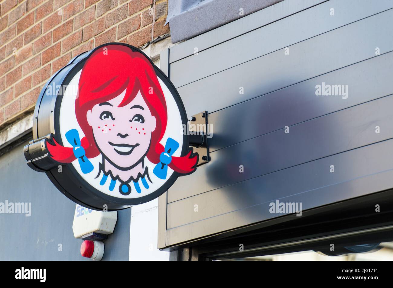 Wendys Logo Stockfoto