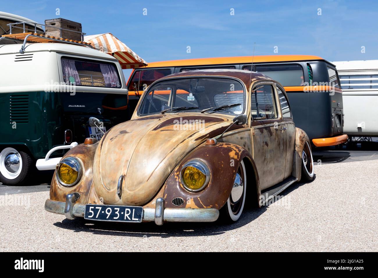 Volkswagen Beetle Fahrzeug Berühmte Deutsche Oldtimer Car Show. Stockfoto