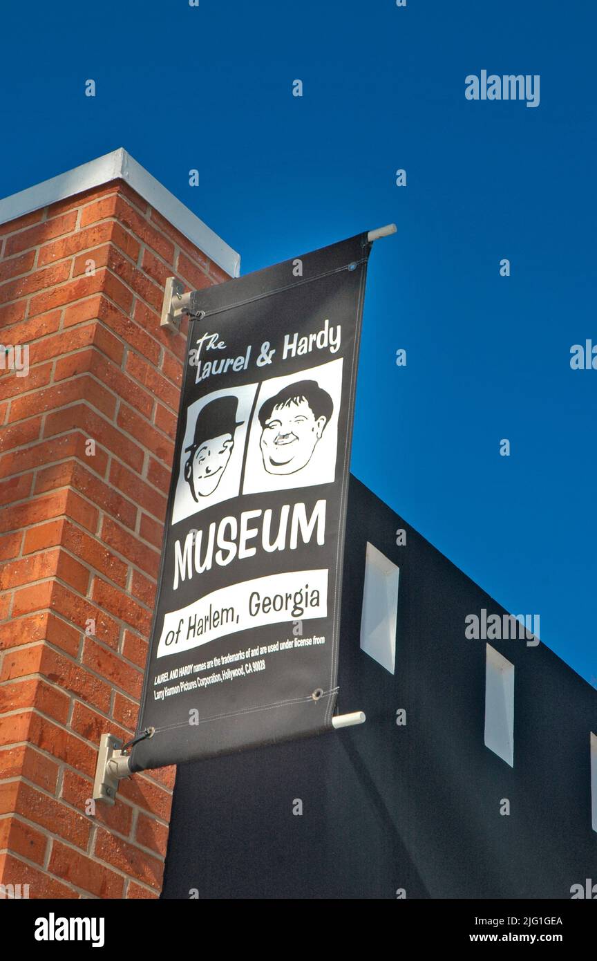 Laurel & Hardy Museum in Harlem GA Georgien Stockfoto