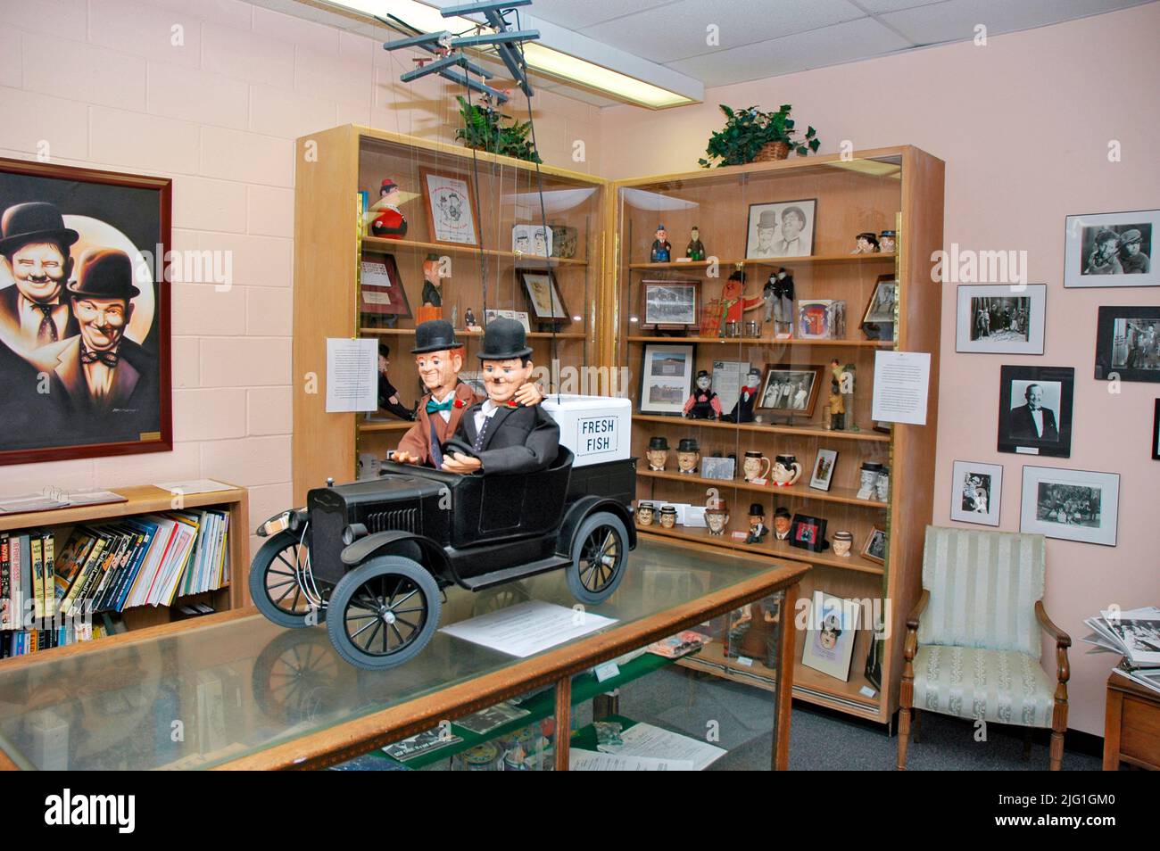 Laurel & Hardy Museum in Harlem GA Georgien Stockfoto