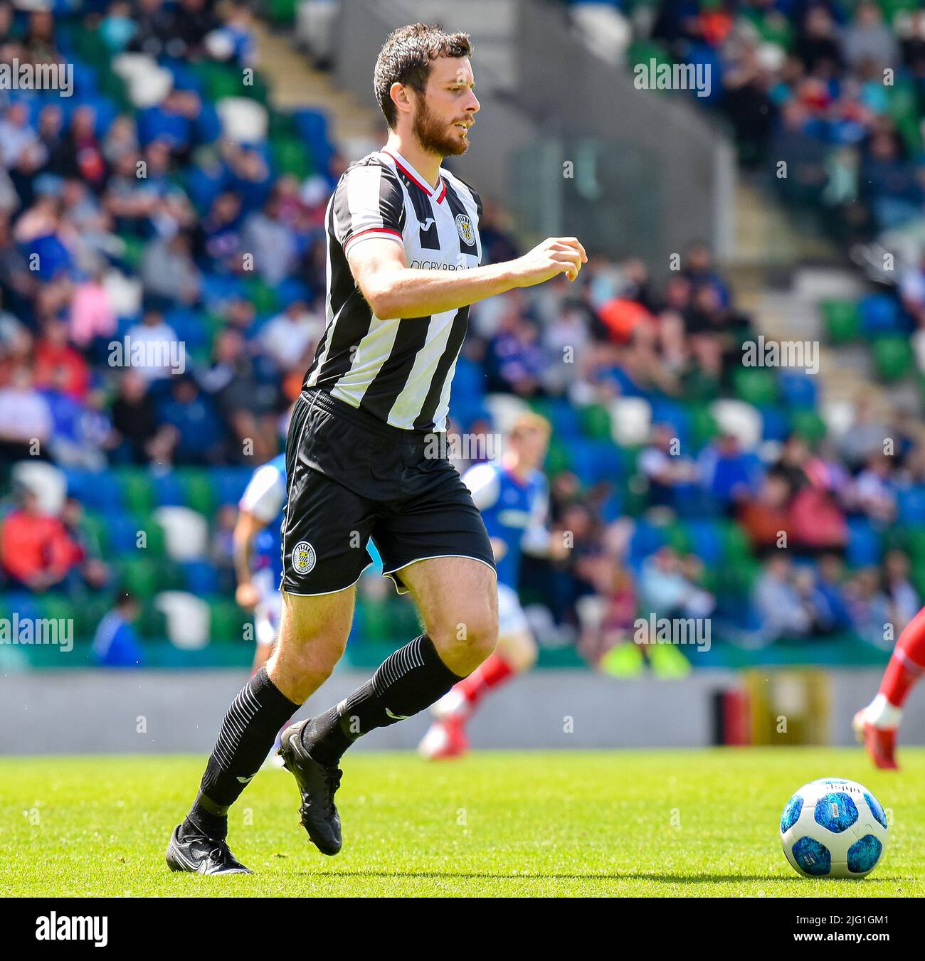 Linfield vs St Mirren, Samstag, 2.. Juli 2022, Windsor Park, Belfast Stockfoto