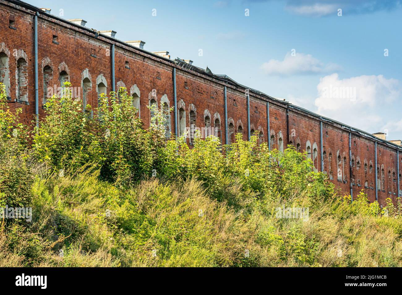 Nowy Dwor Mazowiecki, Polen - 12. August 2021. Historische Festung an den Flüssen Narew und Weichsel im Sommer Stockfoto