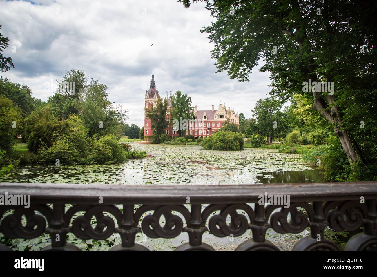 Schloss Bad Muskau, Sachsen, Deutschland Stockfoto