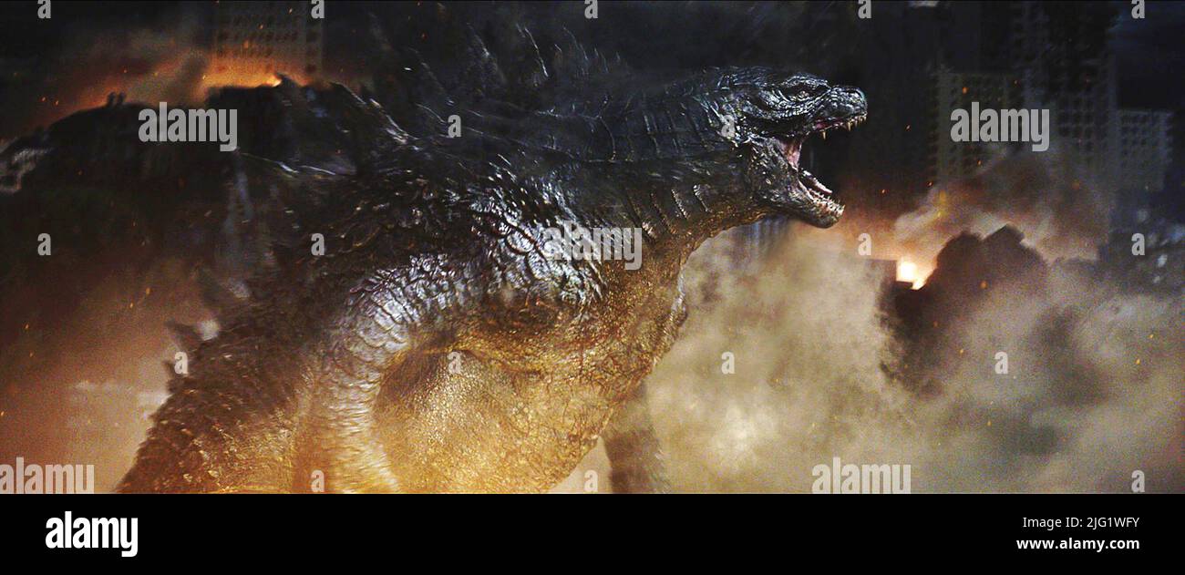 MONSTER SZENE, Godzilla, 2014 Stockfoto