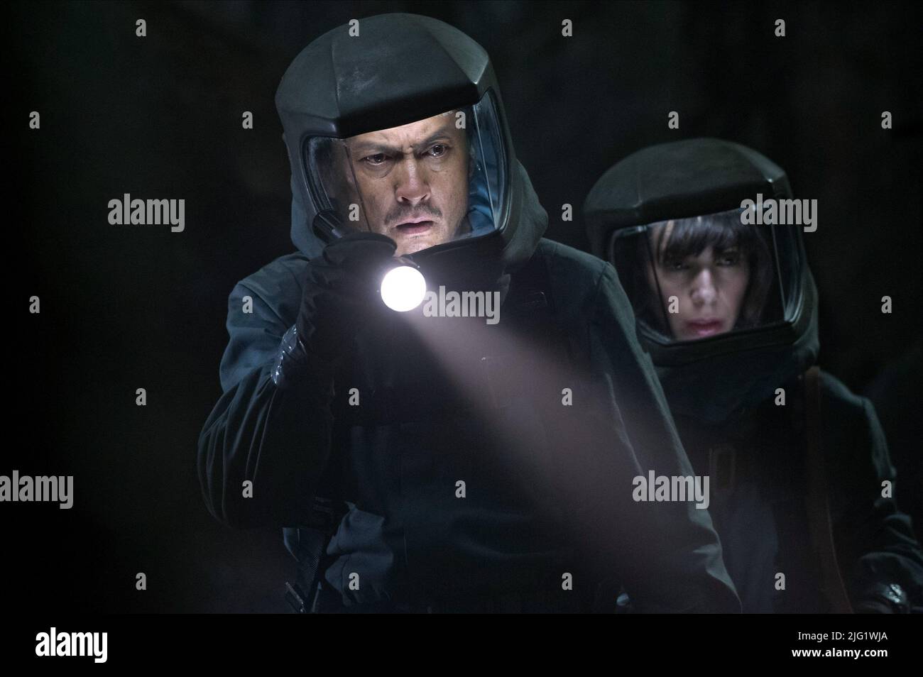 WATANABE, HAWKINS, GODZILLA, 2014 Stockfoto