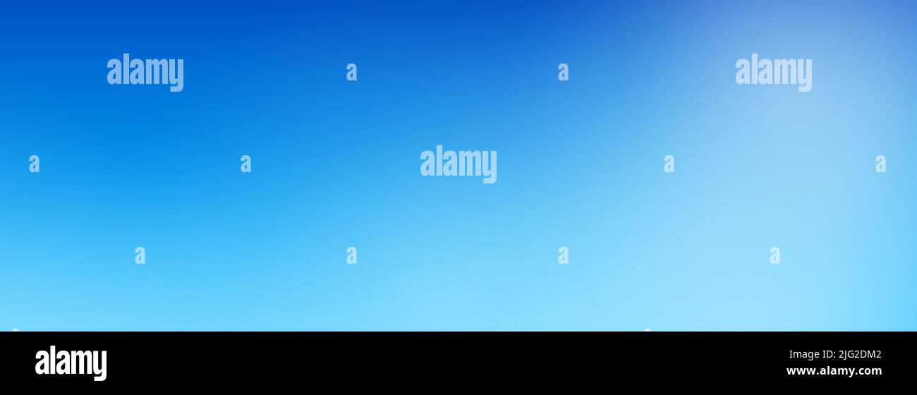 Blauer Himmel mit verlauftem Mesh-Hintergrund. Weiche Wolken. Realistische Vektordarstellung. Stock Vektor
