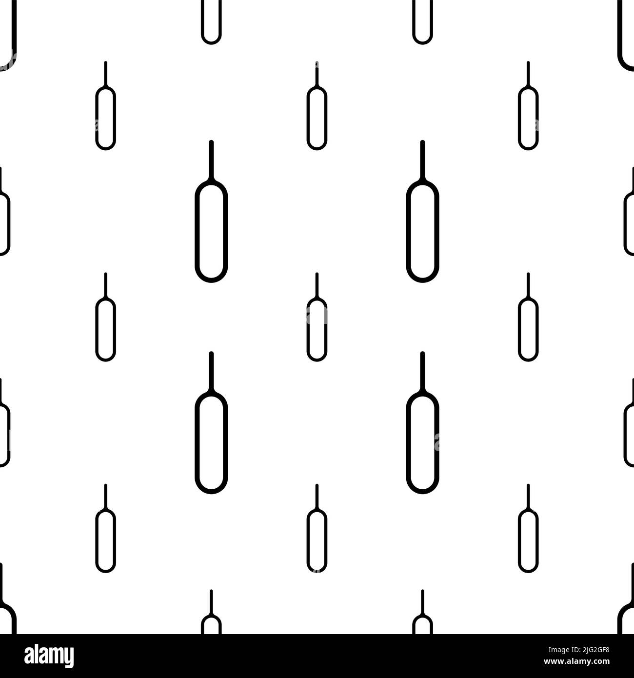 Sim-Karten-Tablett-Ejektor-Pin-Symbol Nahtloses Muster, Sim-Adapter-Entferner-Symbol Vektor-Kunst Illustration Stock Vektor