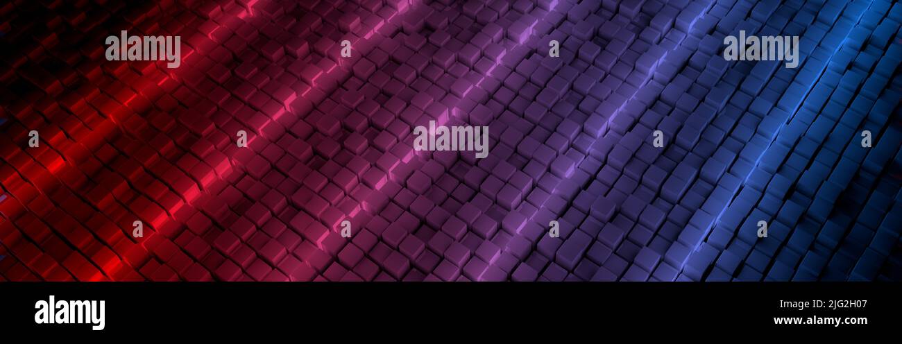 3D Rendering - Abstract farbigen Würfel Hintergrund Stockfoto